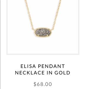 Kendra Scott Elisa Pendant Necklace in Gold